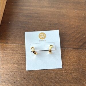 Gorjana Gold Hoop Earrings- Brand New!
